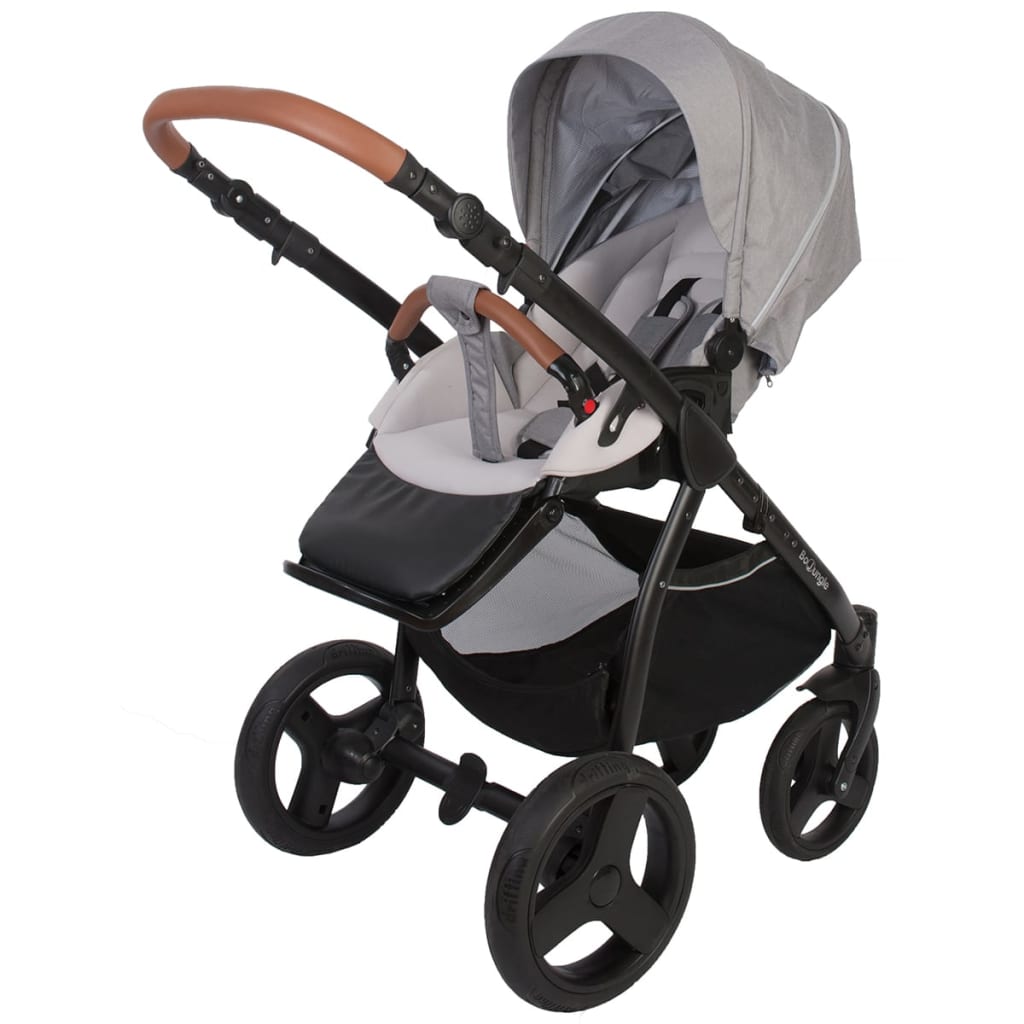 VidaXL - Bo Jungle B-Zen Kinderwagen 4-in-1 lichtgrijs B700505