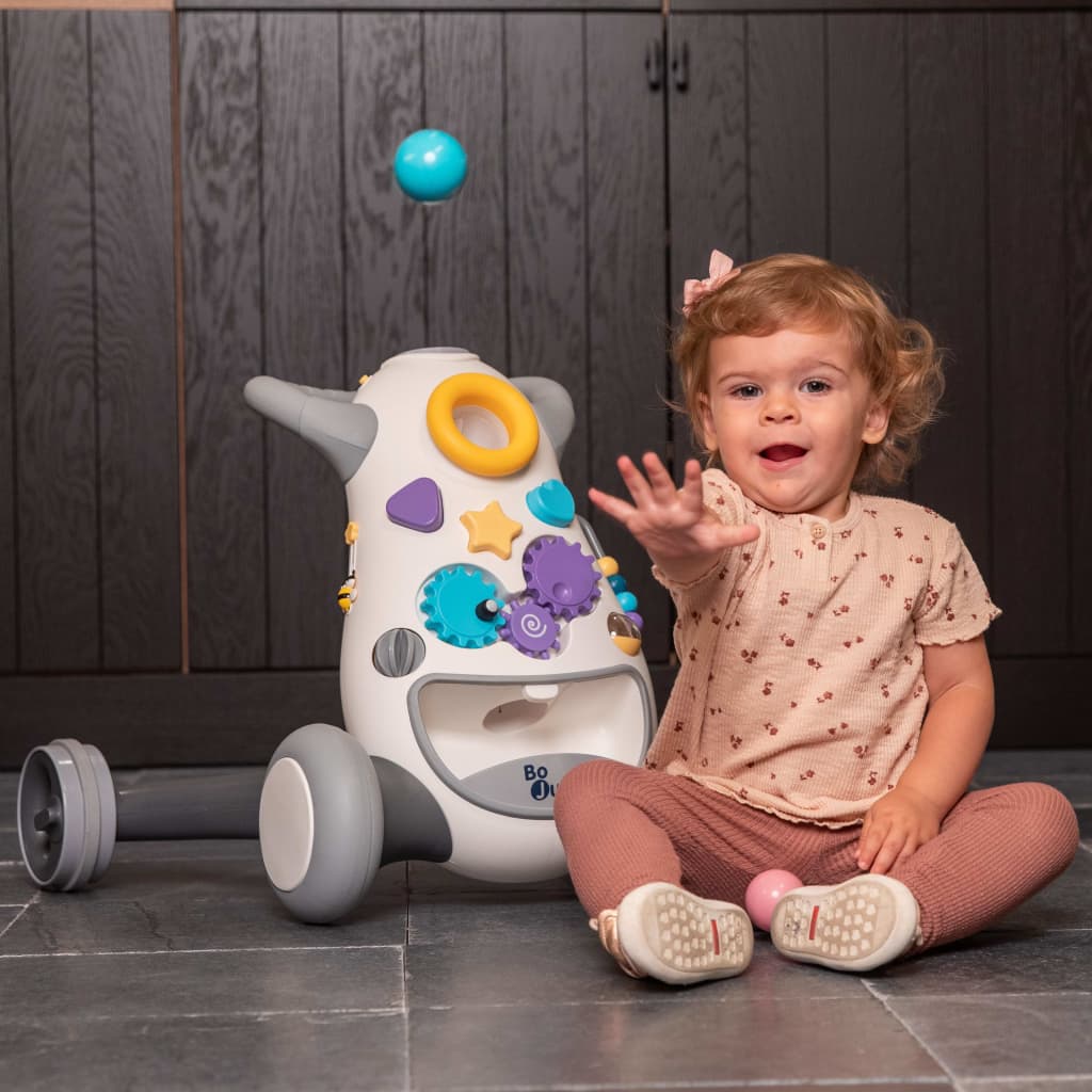 Bo Jungle Trotteur bébé B-Walking Aid Jumpy Gris