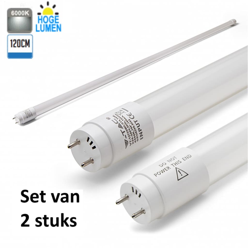 Vtac V Tac Led Buis High Lumen 120Cm 6000K Set Van 2 vtac kopen in de aanbieding Vtac V Tac Led Buis High Lumen 120Cm 6000K Set Van 2 vtac kopen in de aanbieding