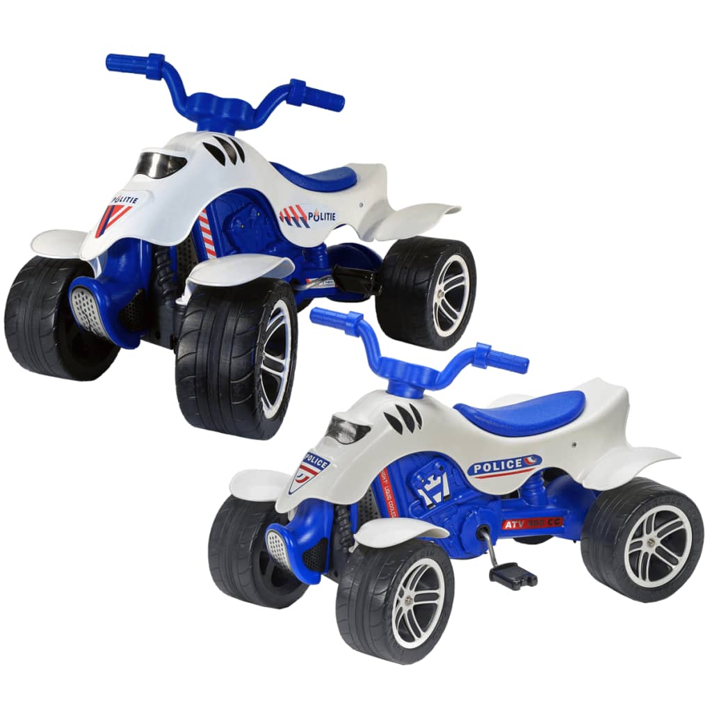 VidaXL - FALK Politie Quad 3-7 jaar Blauw-Wit