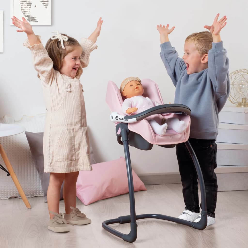 Smoby Maxi-Cosi 3-en-1 siège auto, chaise haute et balançoire pour