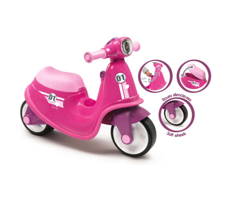 Smoby Loopscooter roze