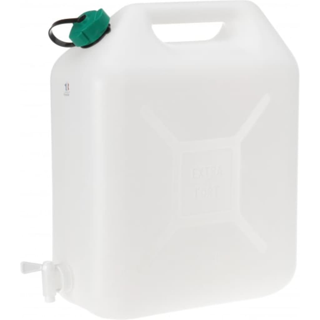 EDA jerrycan 20 liter 38 x 44 cm wit/groen