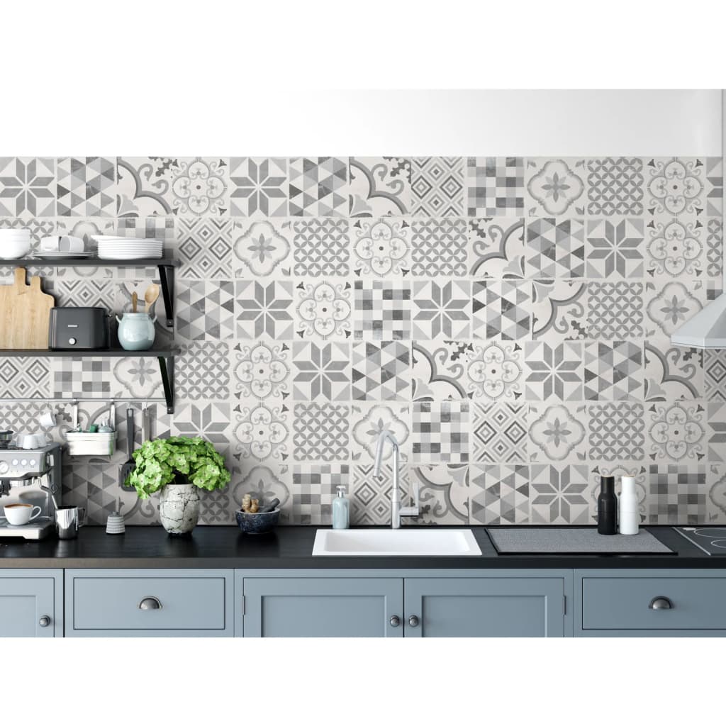 

Grosfillex 9 st Wandpaneel Accent 15,4x120 cm Andaluz grijs