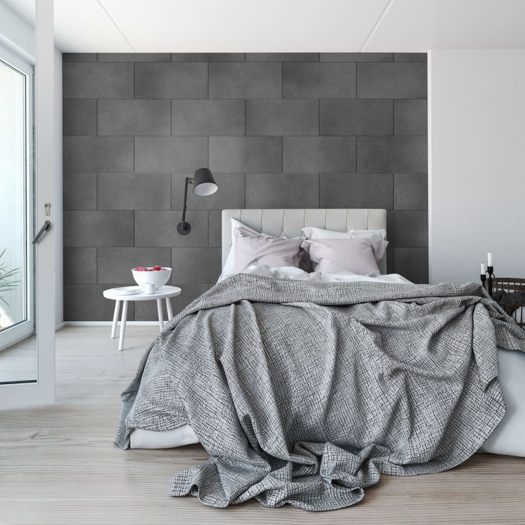 Grosfillex Carreau revêtement mural Gx Wall+ 11 pcs 30x60cm Gris foncé