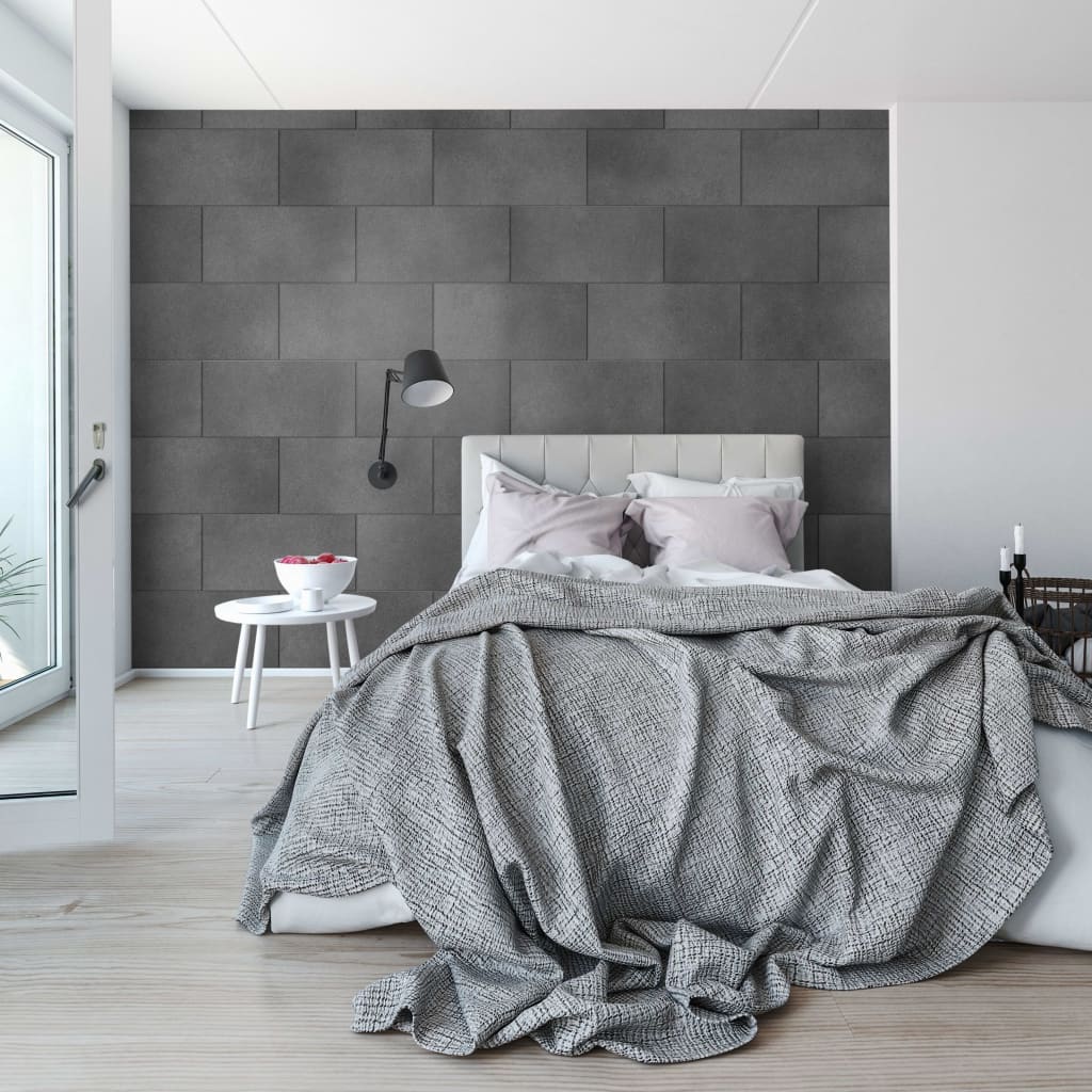 Grosfillex Seinäpaneelilevy Gx Wall+ 11 kpl kivi 30×60 cm tummanharmaa