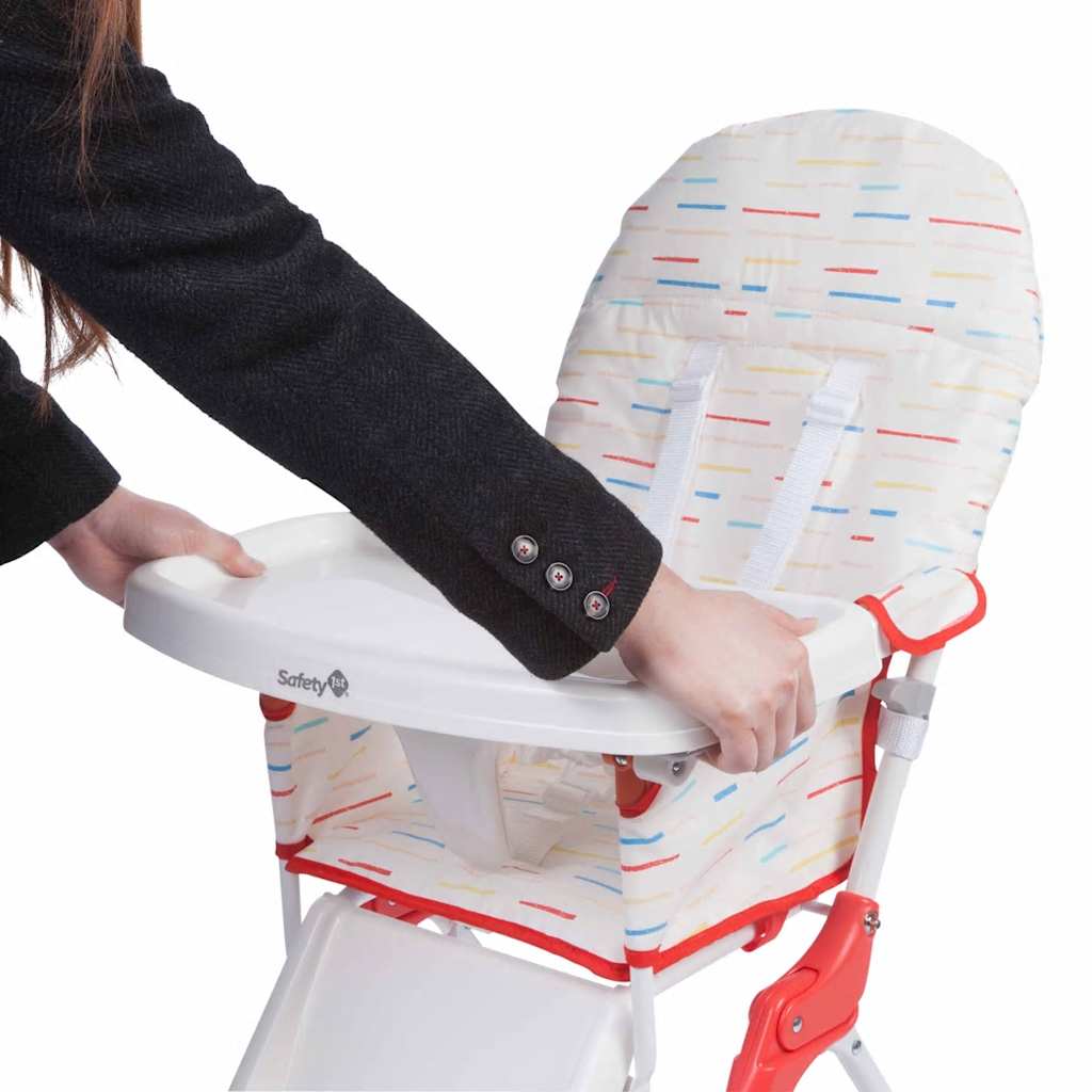 Thumbnail - Safety 1st Klappbarer Hochstuhl "Keeny Red Lines" Weiß 2766260000