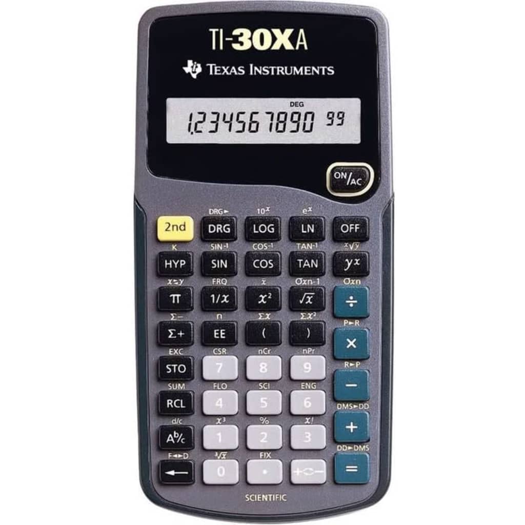Afbeelding Texas Instruments Texas wetenschappelijke rekenmachine TI-30XA door Vidaxl.nl