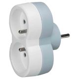 Fiche Multiprise Legrand 2 Sorties Frontales Blanc 16 A 2X 2P+T