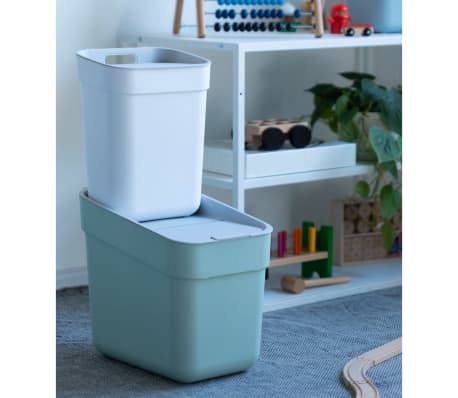 Curver Cubo de basura Ready to Collect verde menta 20 L