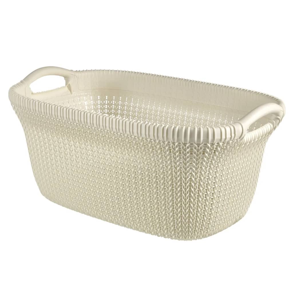 Curver Style - Juego de cestas para ropa sucia, plástico,  crema, 1 x 60 L + 1 x 45 L : Hogar y Cocina
