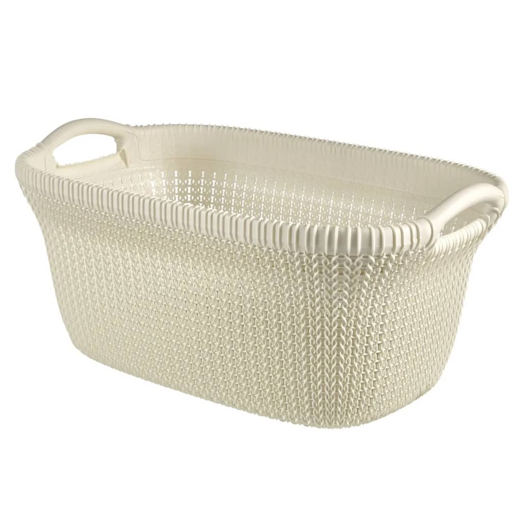 Afbeelding Curver Wasmand Knit 40 L crèmewit door Vidaxl.nl