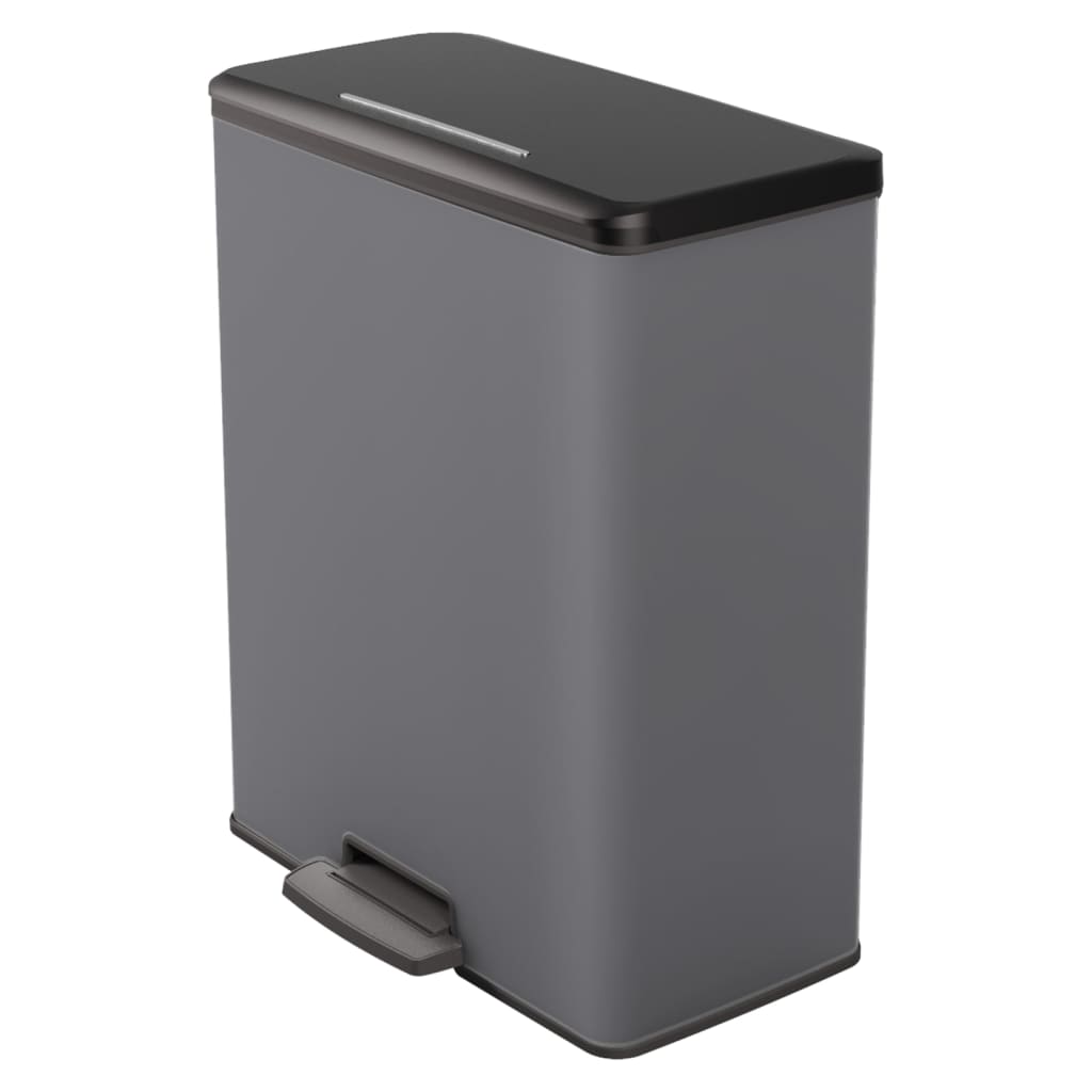 Pedal Bin Deco Rectangular 65L Cool Grey Curver 11 width=274