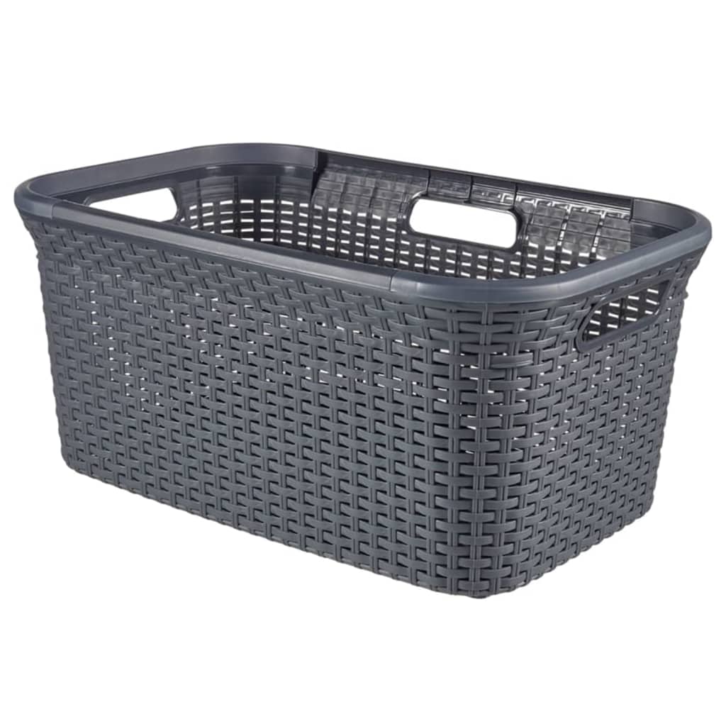 Curver Laundry Basket Set Style 2x45L Anthracite