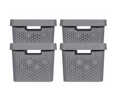28.5 x 19.4 x 13 cm CURVER Aufbewahrungsbox Style 2 28,5x19,4x13cm in apfelgr/ün Plastik