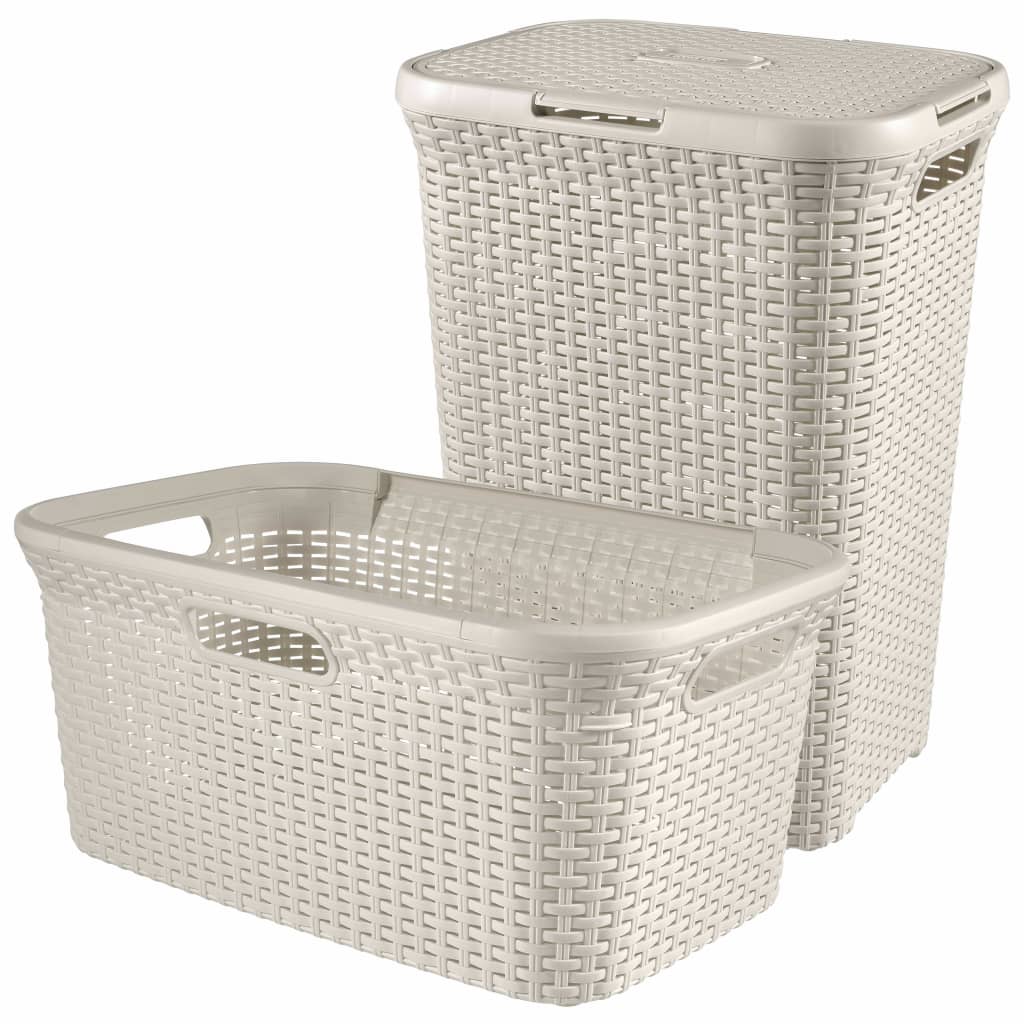 Afbeelding Curver Wasbox en wasmand Style 105 L wit 08506-885-00 door Vidaxl.nl