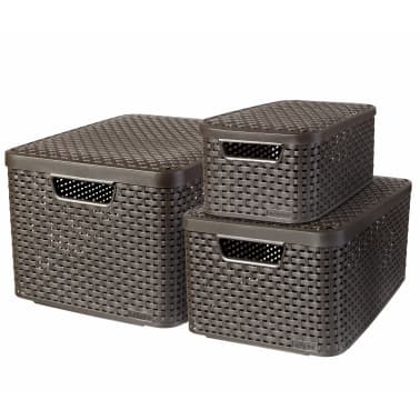 Aufbewahrungskorb Mit Deckel Rund