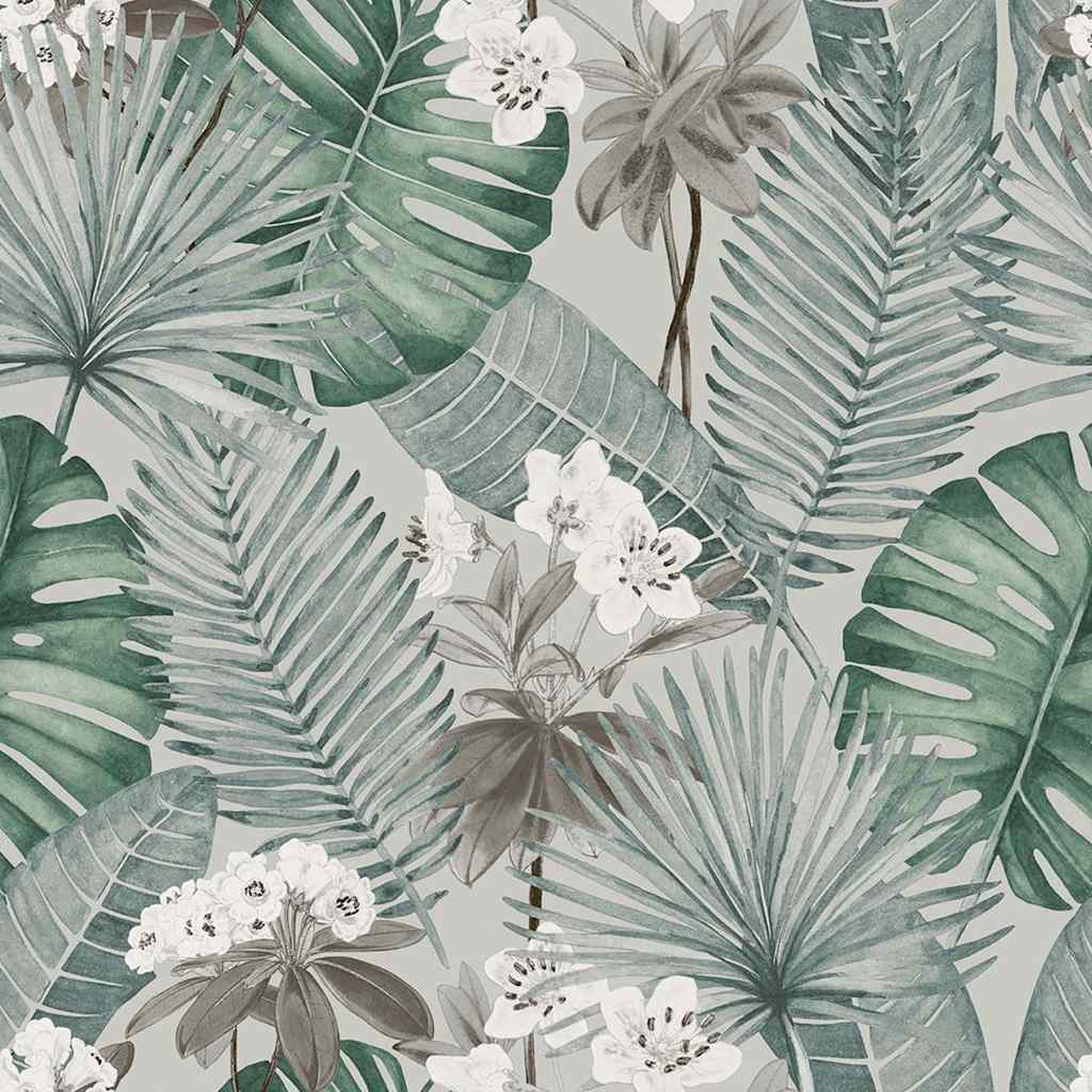 Thumbnail - DUTCH WALLCOVERINGS Tapete Eden Grau und Hellgrün