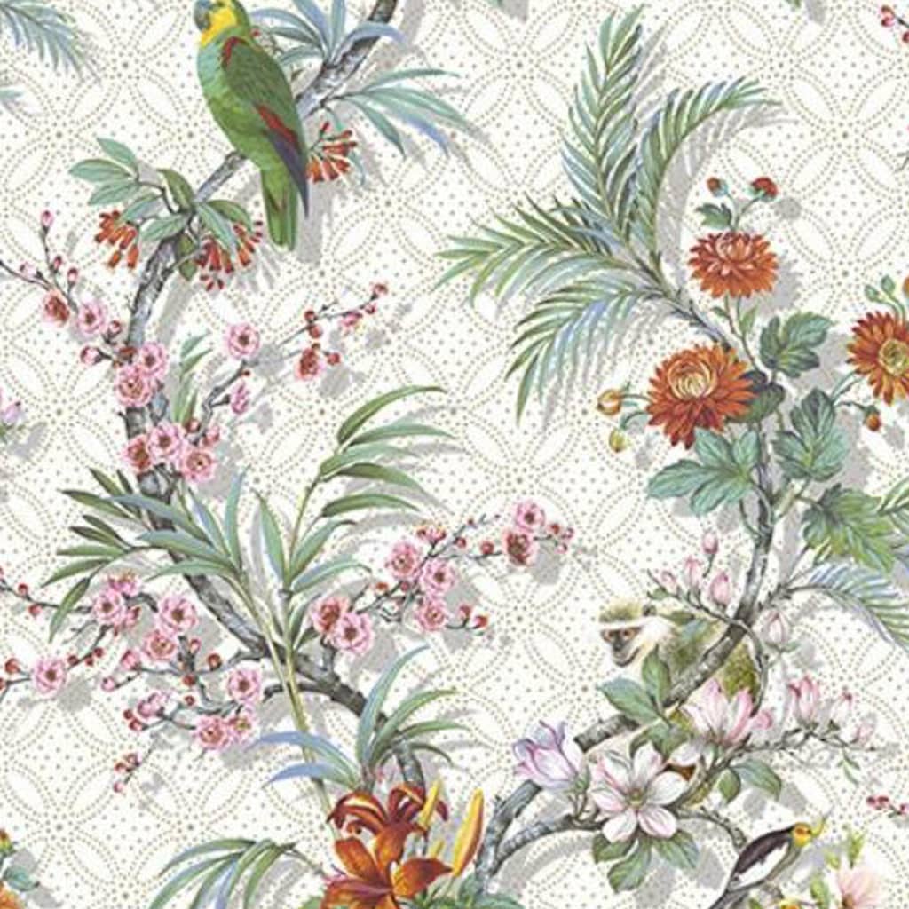 

DUTCH WALLCOVERINGS Behang Tropical wit