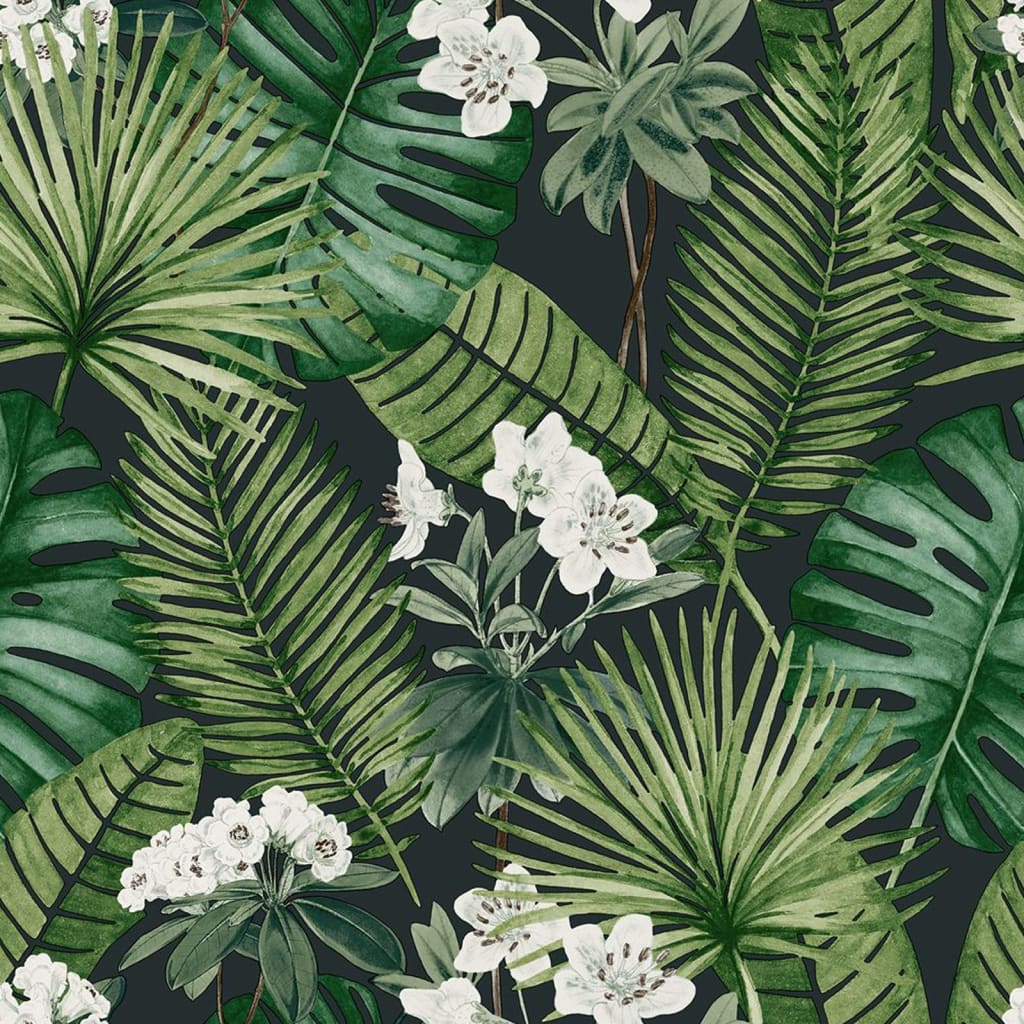 Thumbnail - DUTCH WALLCOVERINGS Tapete Eden Schwarz und Dunkelgrün