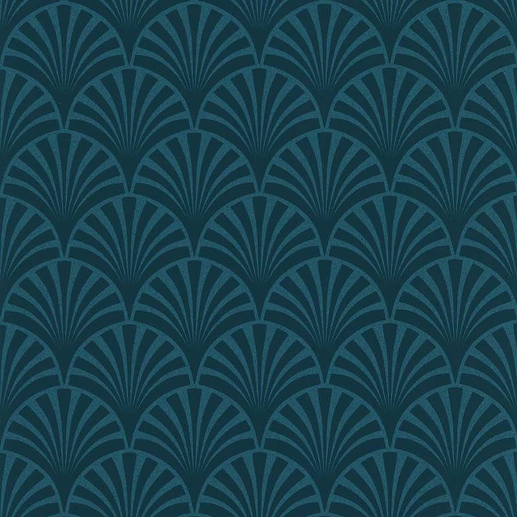 

couleurs & matières Behang 20's Pattern Artdeco blauw