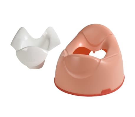 Beaba Pot De Toilette Pour Bebes Blanc Et Corail Vidaxl Fr