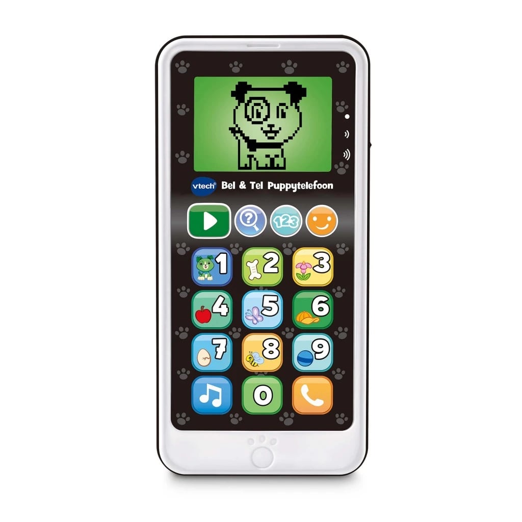 Afbeelding VTech bel & tel puppytelefoon Scout 14,5 cm wit/zwart door Vidaxl.nl