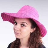 Chapeau de soleil en toile ruban