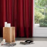 Decoratie-Lot de 2 rideaux à oeillets 135x240cm Rouge