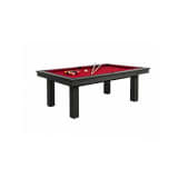 Billard Delta Anthracite Drap Rouge