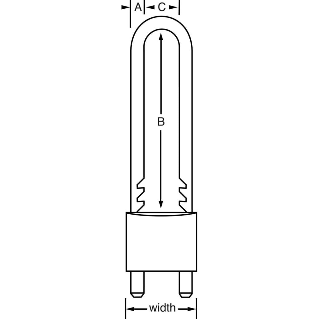 

Master Lock Hangslot verstelbare beugel 50 mm massief messing 1950EURD