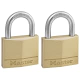 Master Lock Hangslot 40 mm massief messing 2 st 140EURT