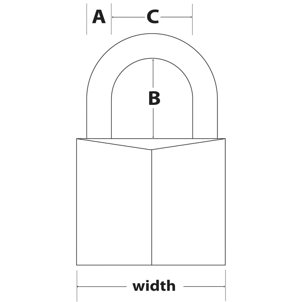 

Master Lock Hangslot 70 mm massief messing 170EURD
