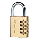 Master Lock Kłódka na szyfr, aluminium, żółta, 40 mm, 604EURD