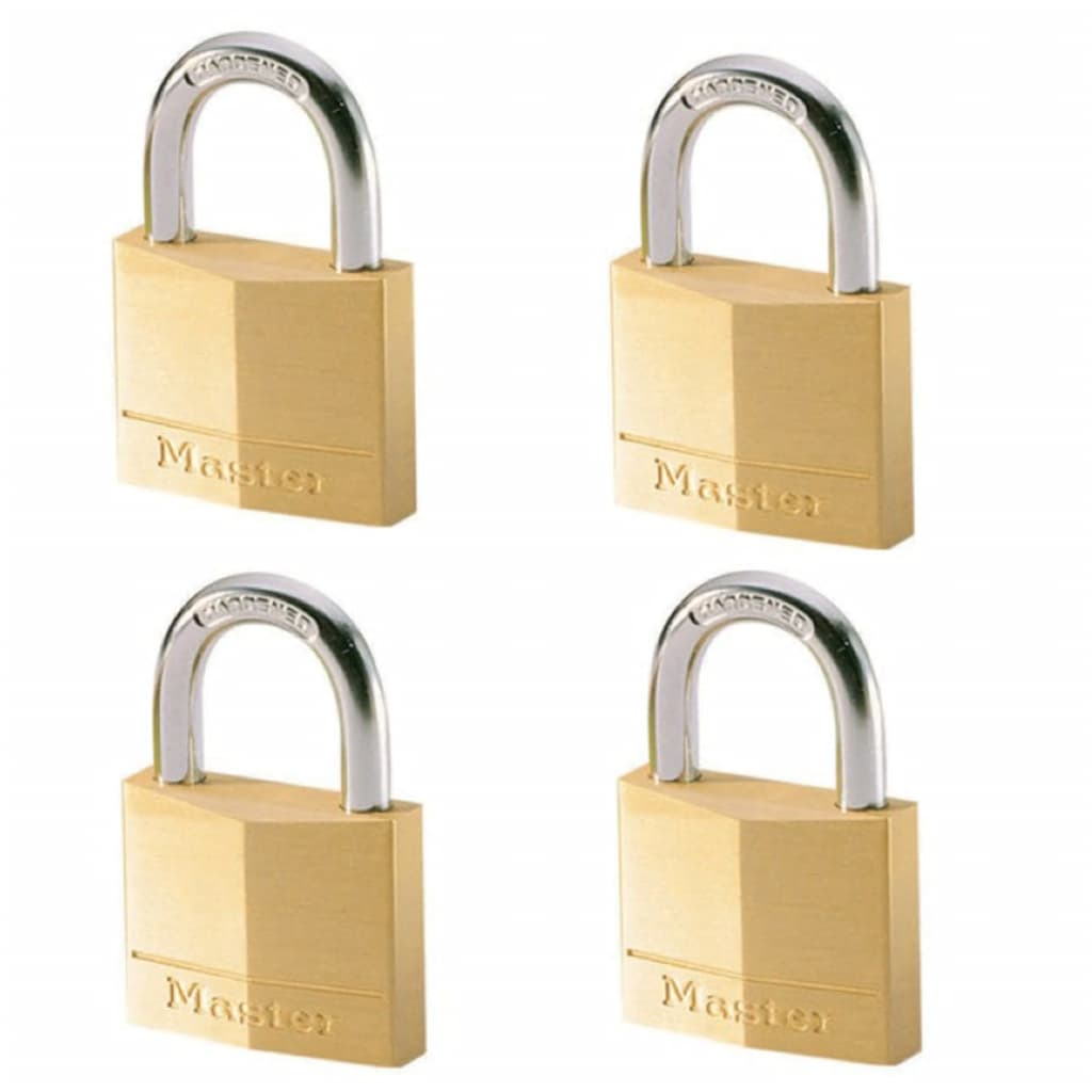 

Master Lock Hangslot 4 st 40 mm massief messing 140EURQNOP
