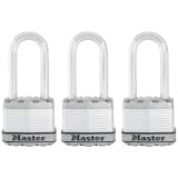 Master Lock Vorhängeschloss Excell 3er-Pack Stahl 45 mm M1EURTRILH