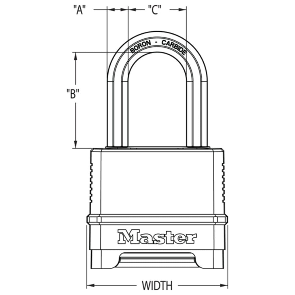 

Master Lock Hangslot Excell zink 56 mm brons M175EURDLF