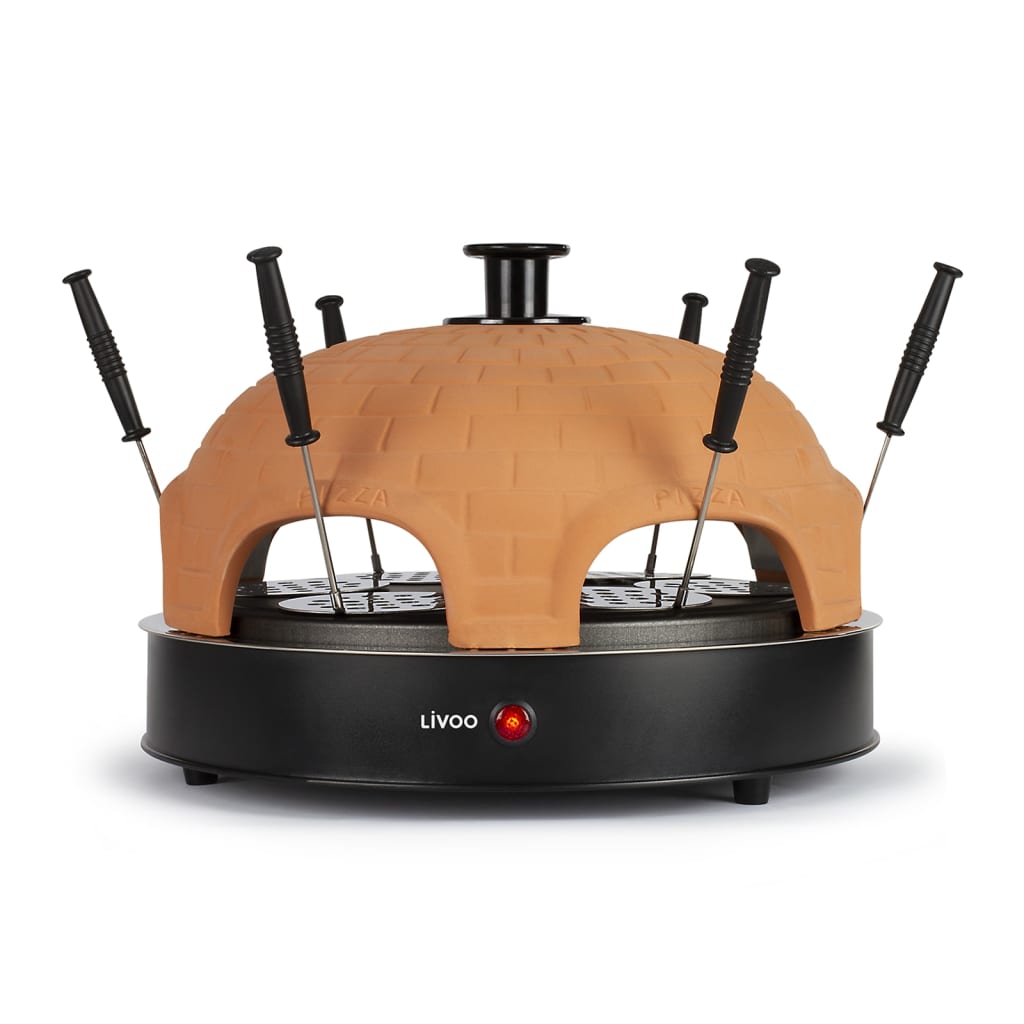 Appareil à Pizza 6 Personnes 1200 W Noir Livoo 13 width=274