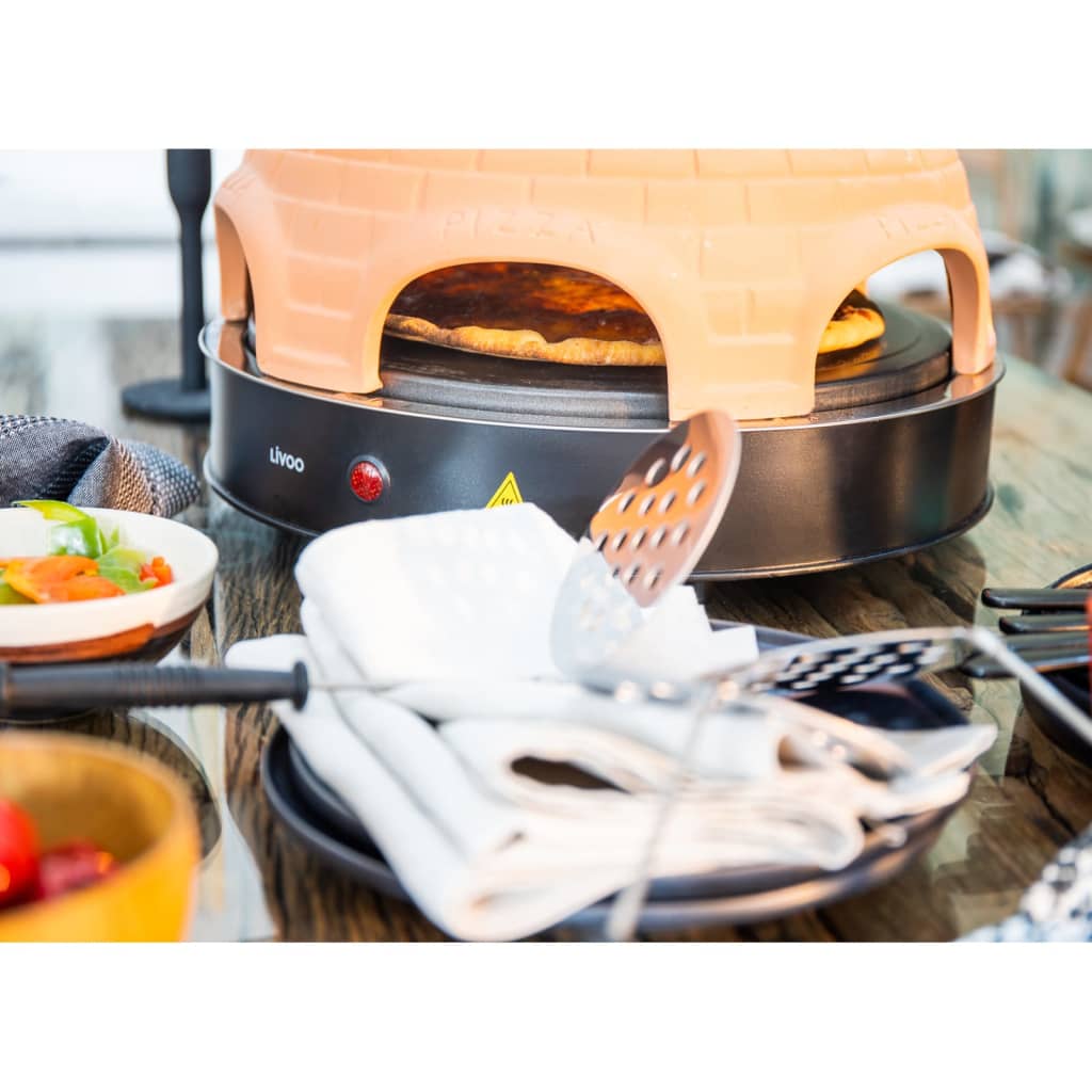 Appareil à Pizza 6 Personnes 1200 W Noir Livoo 17 width=274