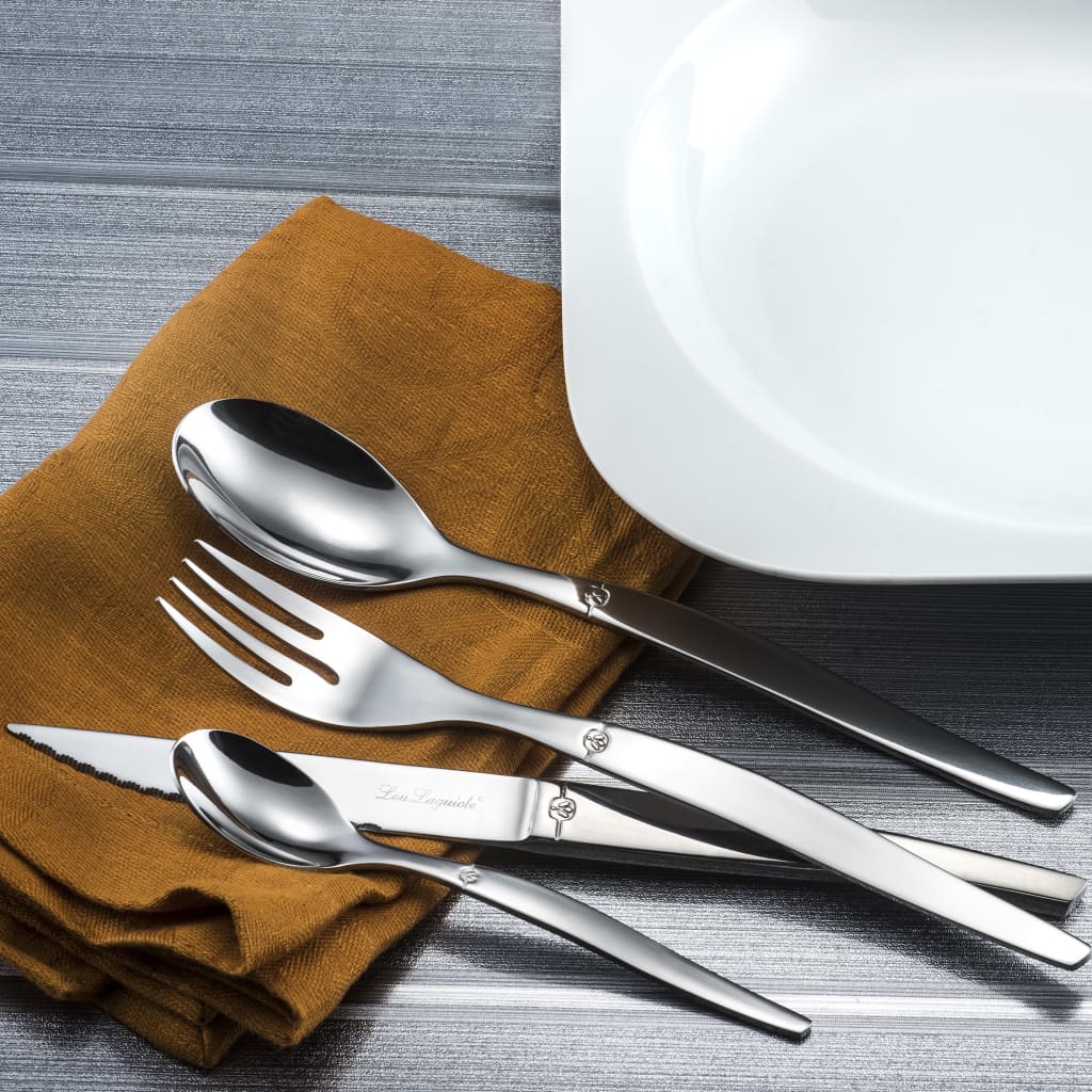 Jet 24 darabos tükörbevonatú-ezüst evőeszközkészlet