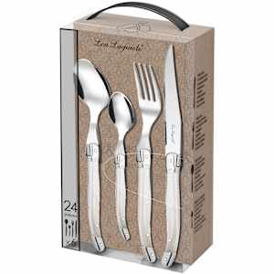 Lou Laguiole Bestikksett 24 deler Tradition perle