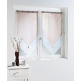 Paire voile bicolore TAUPE