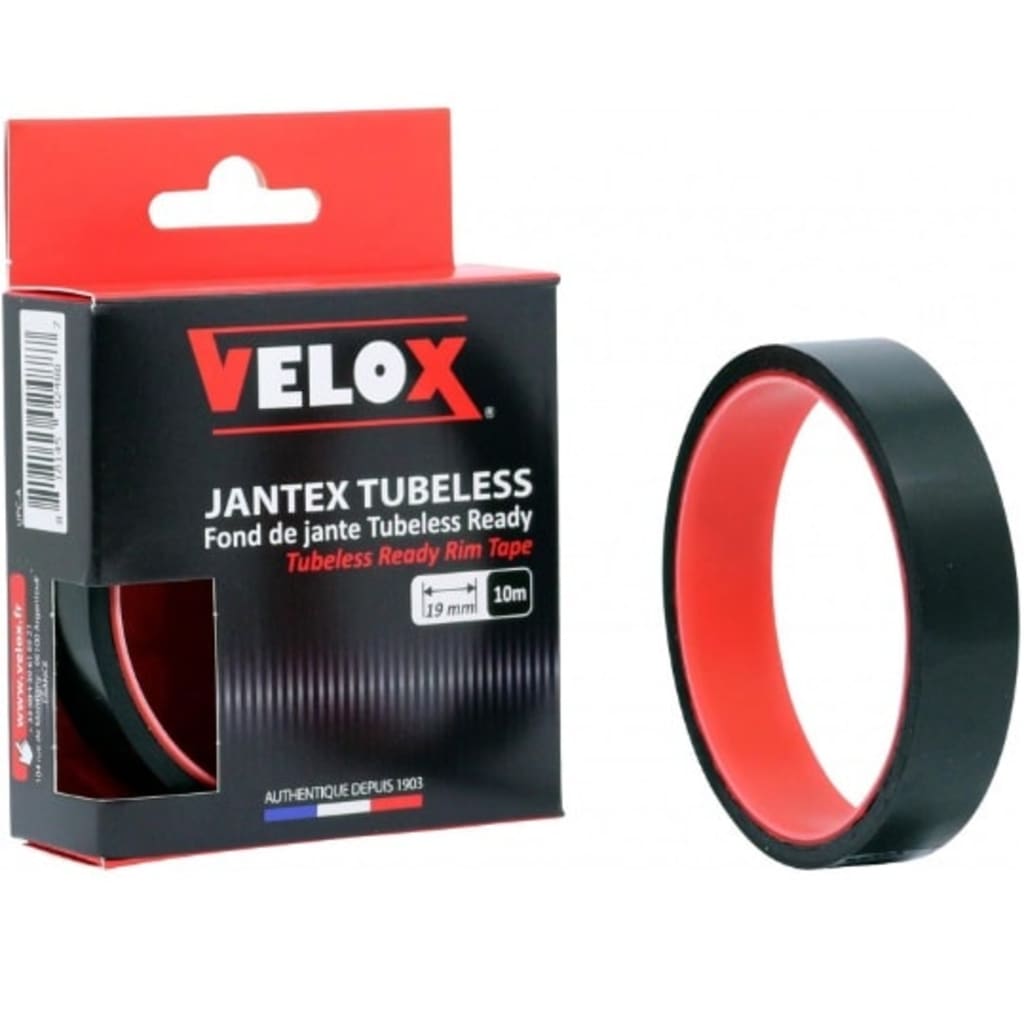 Velox velgtape Route Tubeless Ready 19 mm / 10 meter zwart