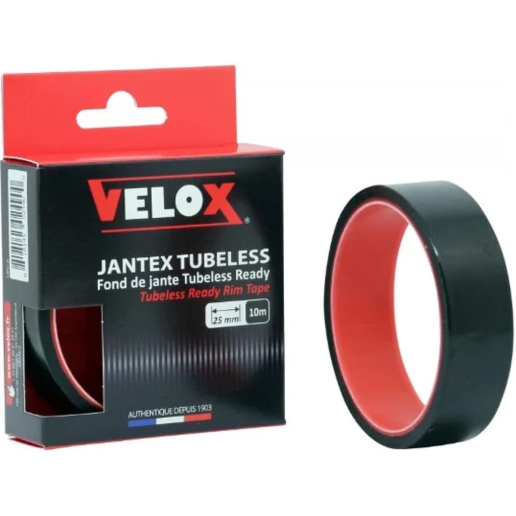 Velox velgtape VTT Tubeless Ready 25 mm / 10 meter zwart