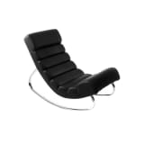Sillón mecedor de diseño negro