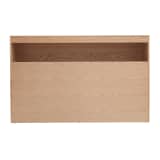 Testiera del letto con cassetti legno chiaro 160 cm