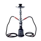Narguile chicha Egypte bleu 65cm 2 tubes XL