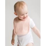 Bavoir bébé - coton - BZ12 - rose poudre