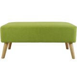 Pouf, banc intérieur design scandinave HOLM XL vert 90cm