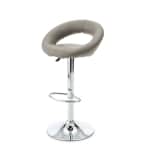 Tabouret de bar taupe - L:53 l:51 h:82-99 - BAAKAL AND ROSS